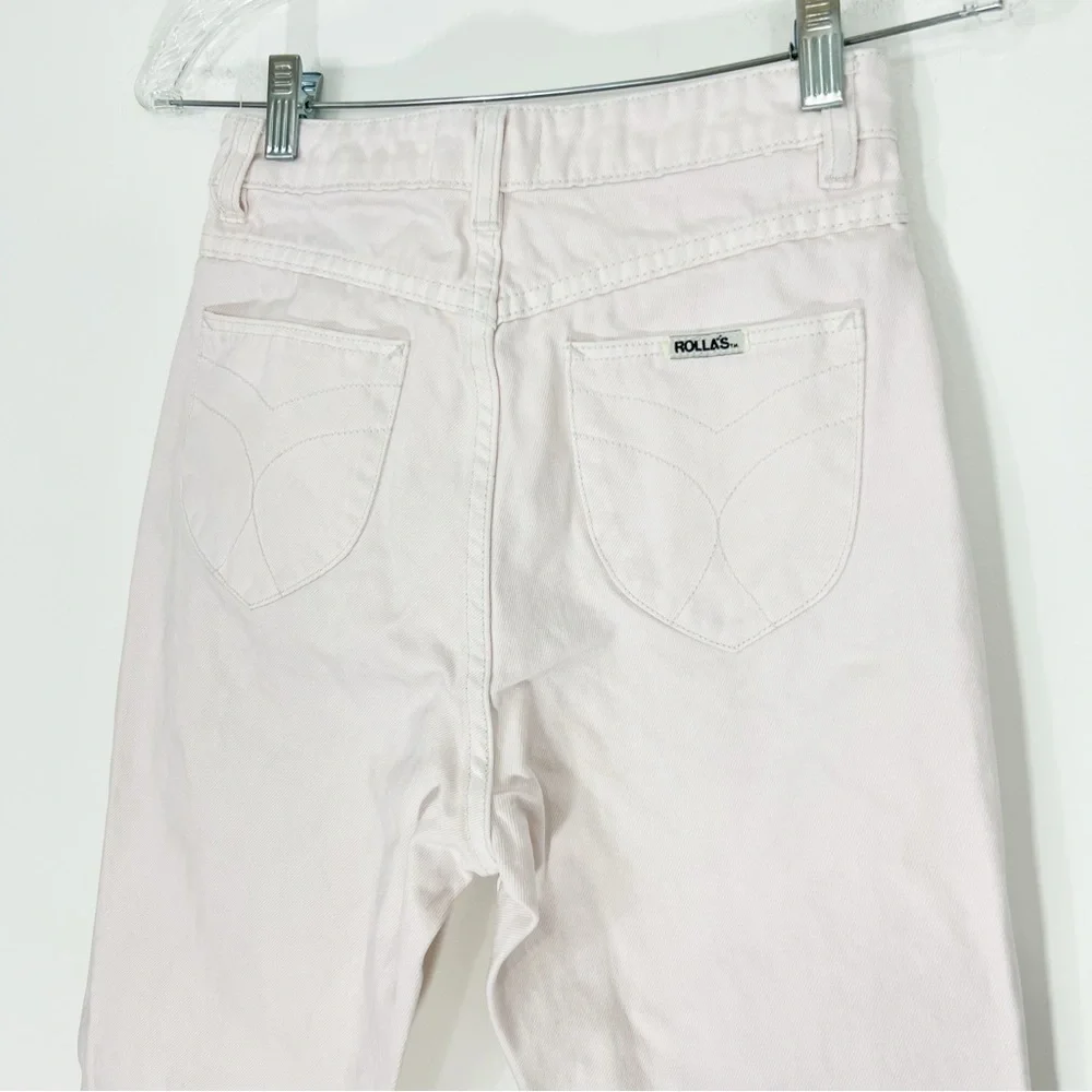 Rolla’s Dusters High Rise Relaxed Jeans in Faded Pink Size 25